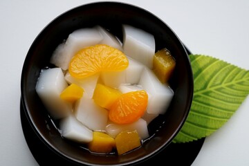 涼やか杏仁フルーツ　スイーツ