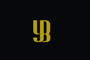 yb lettering monogram minimalist luxury logo