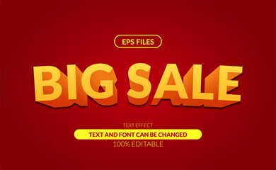 big sale super promotion discount banner editable text effect. eps file vector