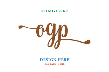 OGP lettering logo is simple, easy to understand and authoritative