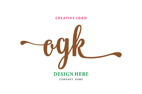 OGK lettering logo is simple, easy to understand and authoritative