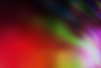 Dark Multicolor vector abstract blurred background.