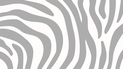 Abstract background. Drawing of a zebra or white tiger. Simple black stripes. Vector illustration. 
