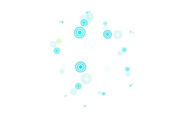 Light Blue, Green vector background with bubbles.