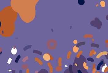 Light Pink, Yellow vector template with chaotic shapes.