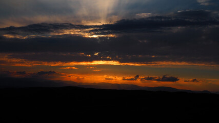Sonnenuntergang am Haselbacher Buck