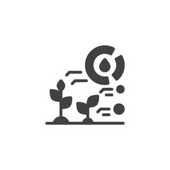 Agriculture diagram vector icon