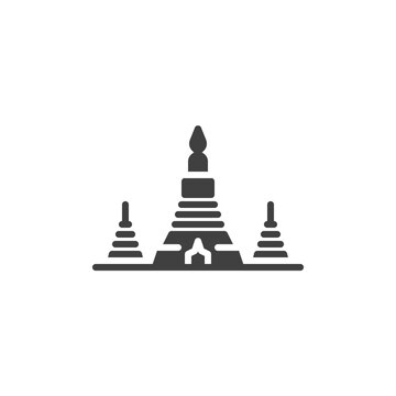 Wat Arun Temple Vector Icon