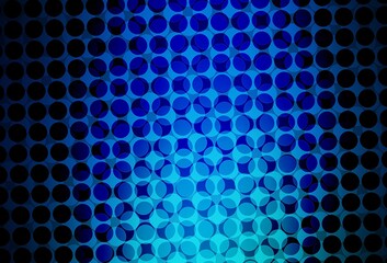 Dark BLUE vector layout with circle shapes.