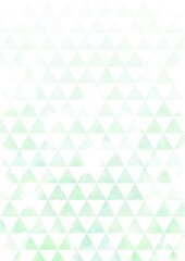 緑の三角形が連なる水彩風イラスト