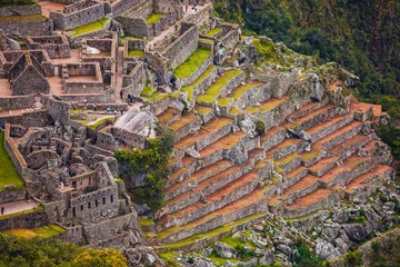 Acrylic prints Machu Picchu Machu Picchu panorama