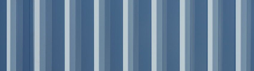 The texture of the corrugated metal fence panoramic