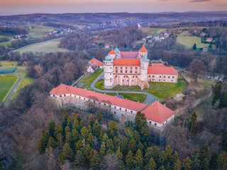 Wisnicz Castle on the hill