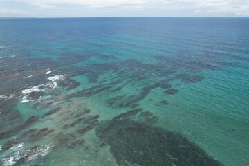 Caribbean Coast of Limon in Costa Rica -aerial views of Cocles, Punta Uva, Playa Chiquita and Puerto Viejo