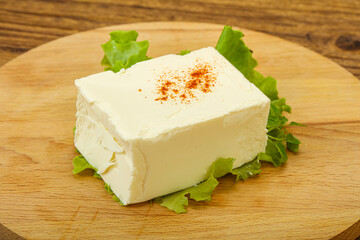 Greek traditional soft feta cheese