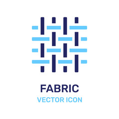 Fabric material and textile icon