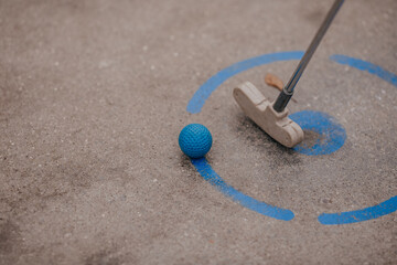 Minigolf Schläger mit ball