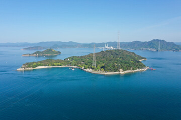 Fototapeta premium 広島県竹原市 大久野島の風景