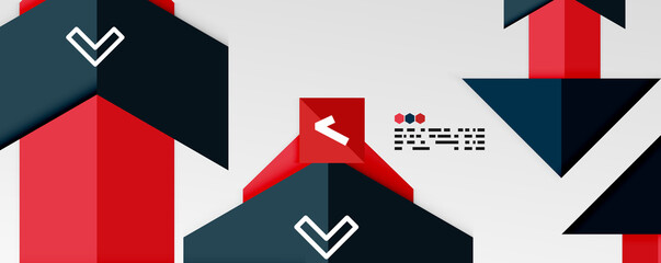 Shiny color triangles and geometric shapes vector abstract background