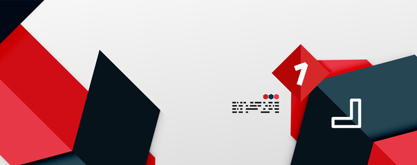 Shiny color triangles and geometric shapes vector abstract background