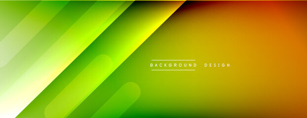 Dynamic lines abstract background. 3D shadow effects and fluid gradients. Modern overlapping forms