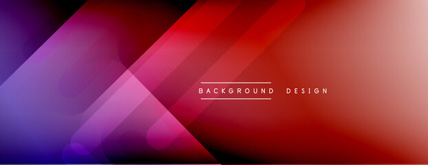 Dynamic lines abstract background. 3D shadow effects and fluid gradients. Modern overlapping forms