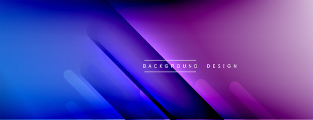 Dynamic lines abstract background. 3D shadow effects and fluid gradients. Modern overlapping forms