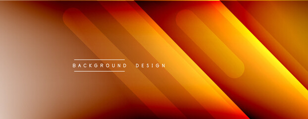 Dynamic lines abstract background. 3D shadow effects and fluid gradients. Modern overlapping forms