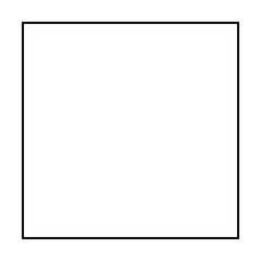 Square shape icon vector symbol for creative graphic design element in a pictogram illustration