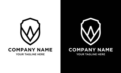 Modern Shield logo design template