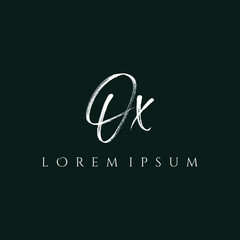 Letter OX luxury logo design vector