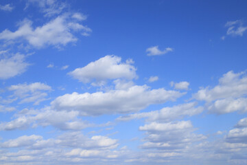 Blue sky with clouds, Background