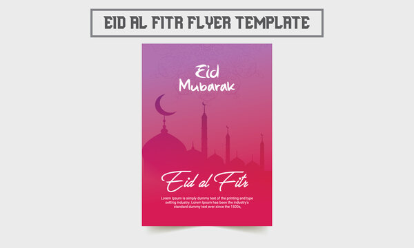 Eid Al Fitr flyer set collection. Eid Al Fitr Background. Business flyer, poster, ad banner. vector illustration EPS 10.