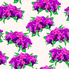 Fototapeta na wymiar Floral vector seamless colorful pattern. Trendy fashion background.