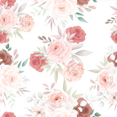 Beautiful soft floral seamless pattern