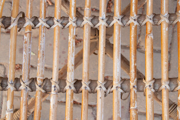 wicker brown background close-up, wicker furniture as background