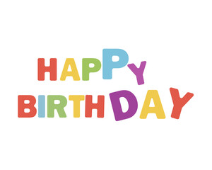 Happy birtday greeting card