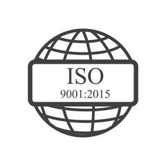 ISO icon outline. Isolated vector sign symbol.