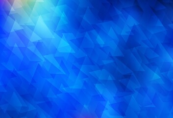 Fototapeta premium Light BLUE vector background in polygonal style.