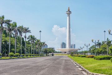 National Monument in Jakarta city