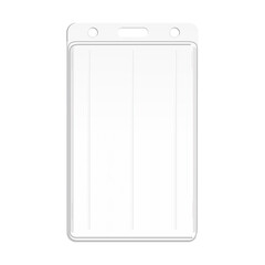 Realistic plastic badge sample