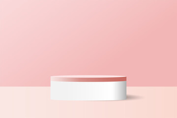 Minimalist podium and scene with 3d vector rendering abstract background composition, 3d illustration mock up of geometry platform shape scene for product display. the stage for modern award