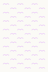 Abstract pattern of line with 2 wave and white background