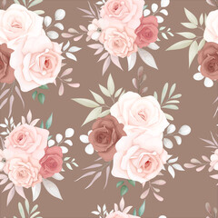 Beautiful soft floral seamless pattern