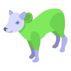 Dog garb icon. Isometric of Dog garb vector icon for web design isolated on white background