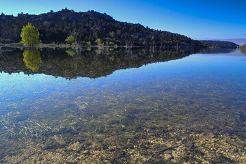 krajobraz góry jezioro woda zieleń natura