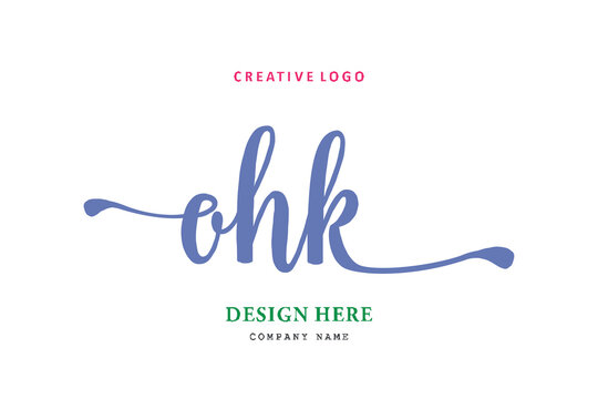 OHK lettering logo is simple, easy to understand and authoritative