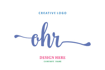 OHR lettering logo is simple, easy to understand and authoritative