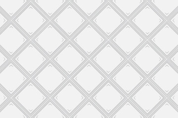 3D volumetric convex embossed white background. Ethnic geometric style. Pattern for wallpapers, presentations, textiles, websites, coloring pages, wrapping paper. 