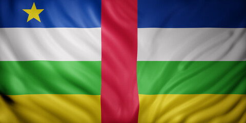  Central African Republic 3d flag